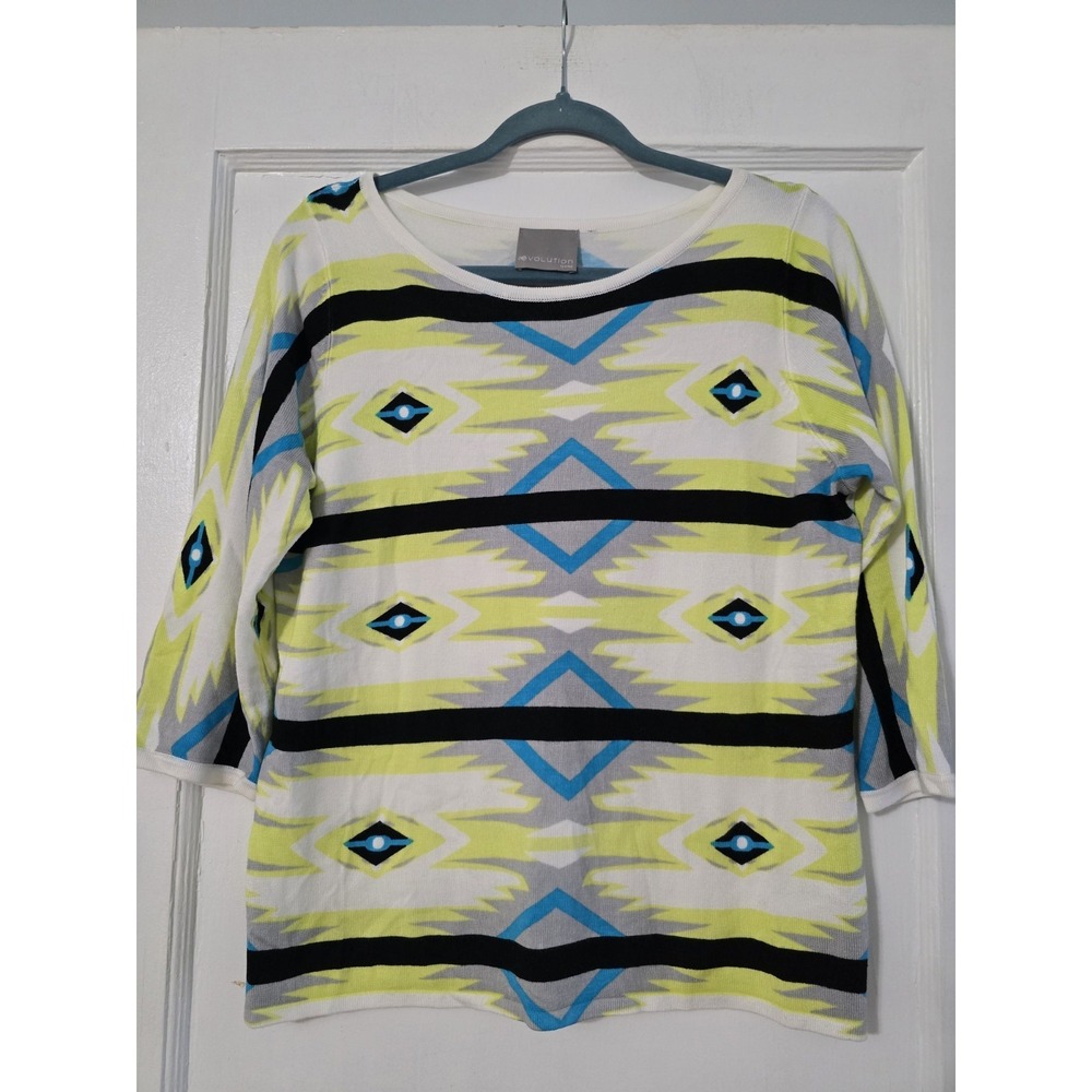 Evolution by Cyrus Aztec Sweater Size Medium